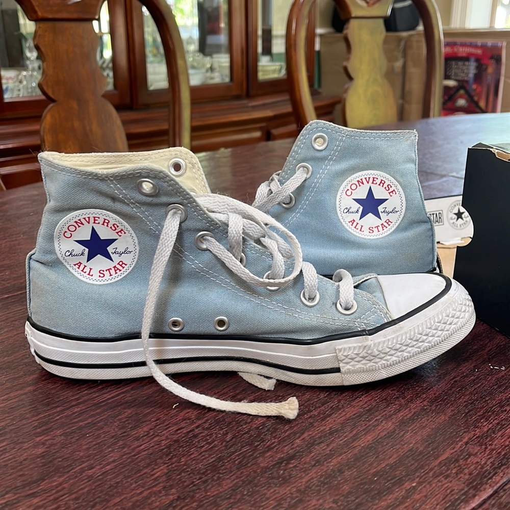 Baby blue High Top Converse!